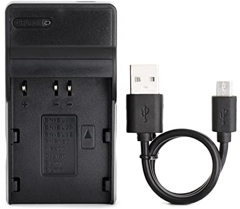 en-EL3 USB Chargeur pour Nikon D100, D100 SLR, D200, D300, D300s, D50, D70, D70s, D80, D90, DSLR D700 Caméra et Plus