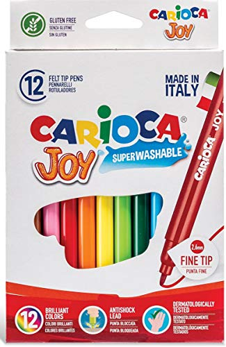 Carioca 40614 Joy Super abwaschbare Filzstifte, 12 Stück