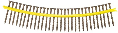 Simpson Strong-Tie DSVT212S Deck-Drive DSV Wood Screw (Collated) - #10 x 2-1/2 in. T-25 6-Lobe, Rimmed Flat Head, Quik Guard Coating, Low-Torque Threads, Tan (1000-Qty)