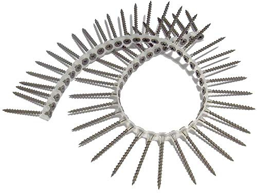ForgeFix Coarse Thread Collated Drywall Screws | 3.9 x 25mm | Black Phosphate | Box 1000