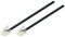 TPFNet Cavo RJ11 / RJ11 Cavo Telefonico 6p 4c / Spina 6p 4c Schermato, Nero, 3m