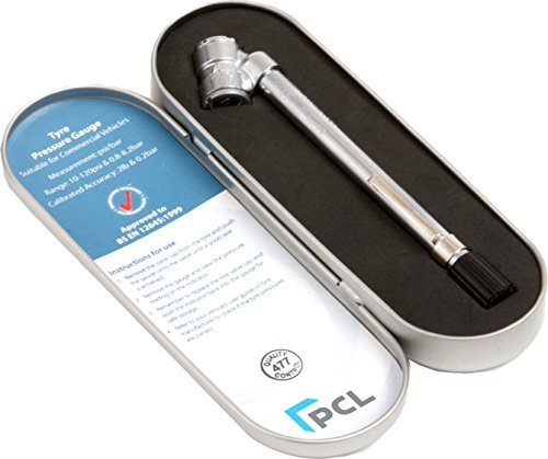 PCL TPG4H17 Tyre Pressure Gauge 10-120Psi and 0.8-8.2 Bar Professional Range