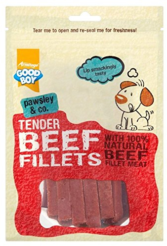 Armitage Good Boy Tender Beef Fillets (90g) - Pack of 2