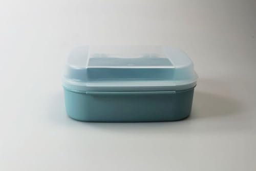 TUPPERWARE Naschkätzchen 1,7 L blau weiß Bellevue Dose Box Vorrat Apollo Royal