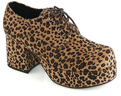Ellie Shoes Men's Platform, Leopard, Large