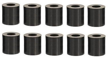 Distanzhülsen für M6 Schrauben, Länge 15mm, Kunststoff schwarz, 10 STK.