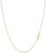 KEZEF 18ct Gold Plated Sterling Silver Italian Box Chain Necklace for Women, Girls and Men | Thin and Strong 0.7mm Solid 925 Silver Necklace with Spring Ring Clasp - 14 Inches | 35cm