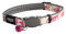 ROGZ CB09-K Halsband Cat Reflective Glow-in-The-Dark, S, weiß/rosa