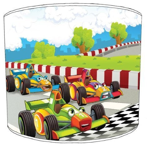 Premier Lampenschirme Deckenlampe Racing Cars Kinderlampenschirme - Durchmesser 20cm