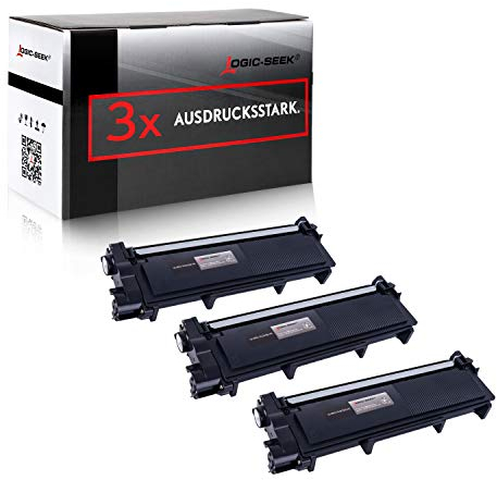 Logic-Seek 3 Toner kompatibel für Brother TN-2320 XL HL-L2340DW HL-L2360DN DCP-2500 2520 2540 2560 2700 Series D DW DN HL-2300 2320 2365 2380 Series D DW DN MFC-2700 2703 2720 2740 Series DW CW