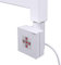 anapont Heizstab Heizpatrone Heizelement für Heizkörper Handtuchheizkörper und Badheizkörper, Handtuchtrockner mit Thermostat elektronischer Temperaturregler, Fernbedienung (weiß 300 Watt, KTX-2)
