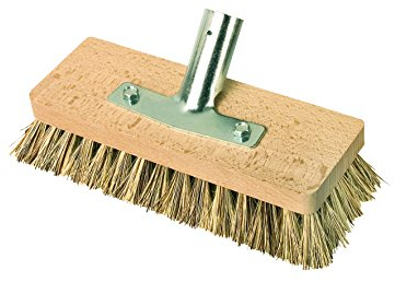 Redecker 242608 Schrubber mit Stielhalter (22 x 7 cm), Buchenholz, Union