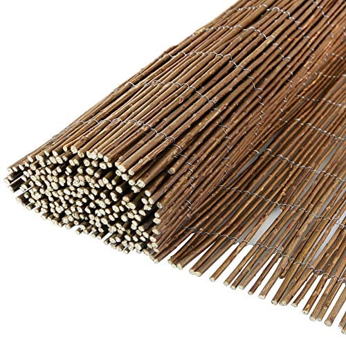 Windhager Sichtschutzmatte Nagoya, Weidenzaunmatte für Garten, Balkon und Terrasse, Sichtschutz-Zaun aus naturbelassener Weide, Blickschutz, 180 x 300 cm, 06624