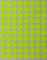 Farbcodierung Etiketten Neon Gelb 13mm runde Aufkleber – 1,3cm Klebepunkte 1200 Stück von Royal Green