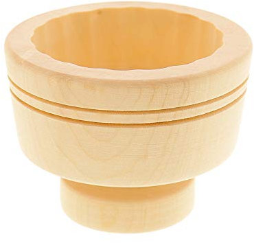 Hofmeister Holzwaren Butterform, für 125 g Butter, 9 cm, Lamm, handgeschnitzt in Deutschland, Butter-Form zum Dekorieren, runde Sturz-Form, Butter-Model aus heimischem Ahorn-Holz