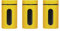 Premier Housewares Storage Biscuit Tin for Biscuit Jar And Cookie Jars For Biscuits - Yellow Set of 3 Canisters Sets For The Kitchen 18 x 10 x 10 cm