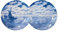 SELETTI Piatto in Porcellana Cm.56X30,5 Multidish-Double