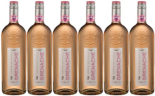 Grand Sud - Grenache aus Süd-Frankreich - Sortentypischer Lieblicher Roséwein (6 x 1 L)