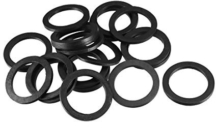 sourcingmap Rubber Flat Washers 40mm OD 30mm ID 3mm Thickness for Faucet Pipe Water Hose, Pack of 20