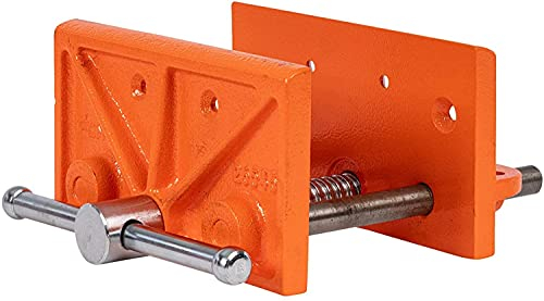 Pony POJ26545 Tornillo de banco ligero para carpintero, naranja, 4 1/2 pulgadas