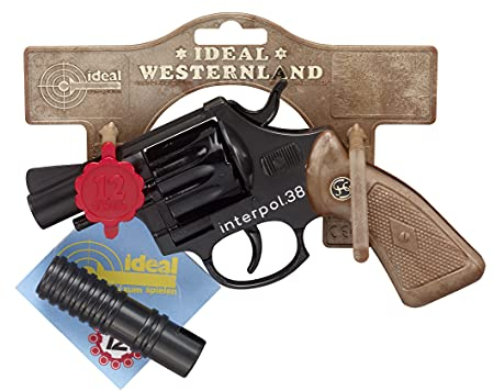 Schrödel J.G. 2020381 Spielzeugpistole, Schwarz / Braun