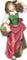 Magd mit Holzbündel, geeignet für 12cm Figuren