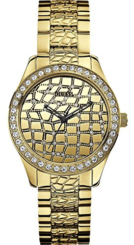 Guess Damen-Armbanduhr Analog Quarz Edelstahl W0236L2