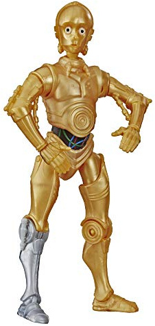 Star Wars Galaxy of Adventures C-3PO Toy 5-inch Scale Action Figure with Fun Droid Demolition Feature, Toys for Kids Ages 4 and Up