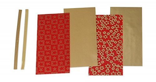 Wachsplatten/Verzierwachsstreifen im Sortiment Weihnachten (Rot Mischung) (4 Bögen + 8 Streifen / 175 x 80 x 0,5 mm) TOP QUALITÄT