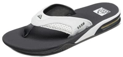 Reef Men's Fanning Flip Flops, Grey Grey White, 5 UK