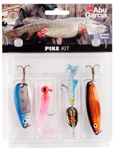 Abu Garcia Pike Lure Kit/ 4 Pack Assorted colours
