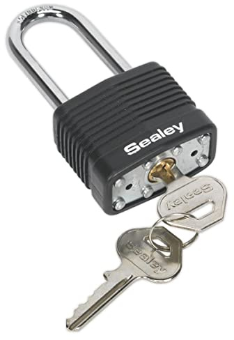 Sealey PL301L 40mm Steel Body Padlock Long Shackle