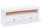 Paris Prix Meuble TV en Pin Massif Abigael 118cm Blanc