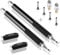 MEKO Kapazitiver Stylus-Eingabestift (Scheibe und Faserspitze, 2 in 1 Serie) für alle Touchscreen-Handys und Tablets schwarz Schwarz, 2 Stück