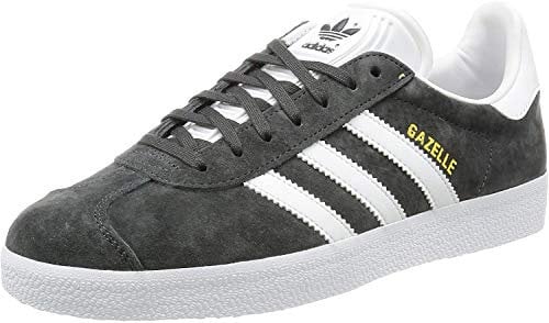 adidas Gazelle, Scarpe da Ginnastica Unisex - Adulto, Grigio Dgh Solid Grey White Gold Met, 42 EU