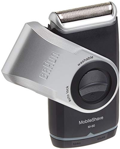 Braun Electric Razor for Men, M90 Mobile Electric Shaver, Precision Trimmer, Washable