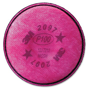 3M - 2097 P100 Particulate Filter For 5000, 6000, 6500, 7000 And FF-4 Pink