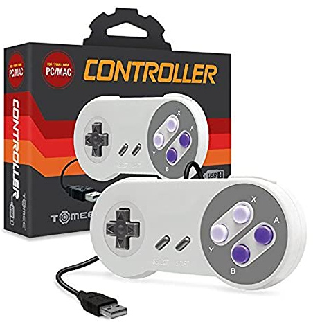 Mando Tomee SNES Super Nintendo - USB - 8 direcciones + 6 botones digitales [PC] [MAC]