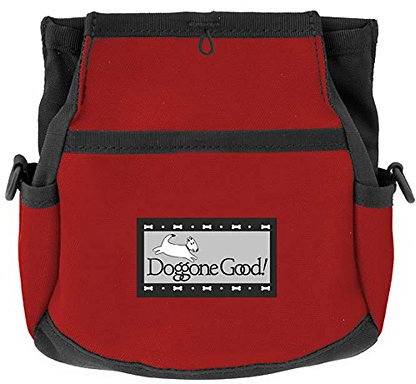 Doggone Good Rapid Rewards Deluxe Dog Training Bag (Red) COMES WITH BELT