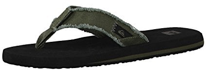 Quiksilver Men's AQYL100047 Flip Flops, Green (Green/Black/Brown), 13 UK