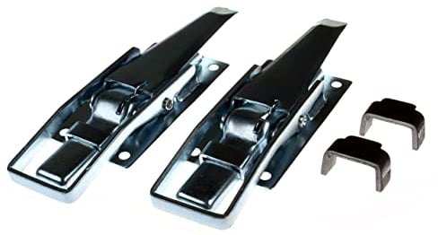 2x Anhänger Spannverschluss Stahl Anhängerklappe Deckel Staufächer 275x80x30mm