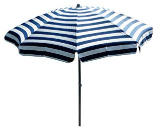 Maffei Art 72 Mare, Parasol Rond diamètre cm 200, Tissu dralon, Made in Italy. Couleur Blanc/Bleu