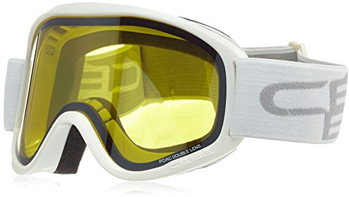 Cébé Skibrille Razor, weiß (White/Yellow), M, CBG64