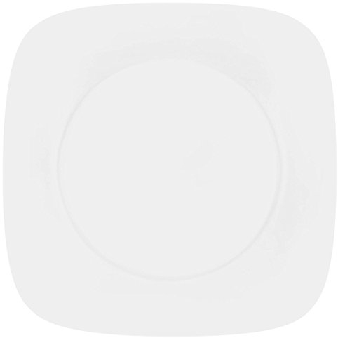 Corelle 26.5 cm Vitrelle Glass Pure Dinner Plate, Pack of 6, White