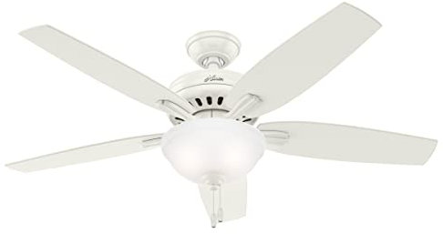 Hunter Newsome, Indoor, Ceiling Fan, with LED Light, 52 inch, Fresh White