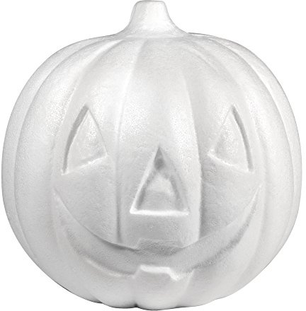 Rayher 3346700 Styropor-Kürbis, unbemalt, 26 cm ø