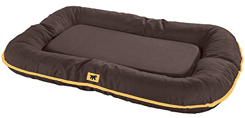 Ferplast Cuccia Cane Cuscino Cane Cane Taglia Grande Tessuto Antigraffio Lavabile a mano a 30° Materassino Cane Impermeabile 120 x 80 x 13,5 cm.Marrone