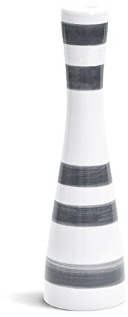 Kähler, Designer Kerzenständer aus Irdengut in Grau, 24 cm