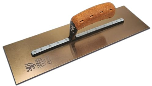 NELA Premium Chromstahl Glättekelle 405 x 120mm rostfrei Glättkelle Traufel Glätter 100% Made in Germany