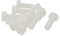 sourcing map Vis HEXAGON M10 x 25 mm PLASTIQUE FILETÉ EN NYLON VIS PACK 10 pièces